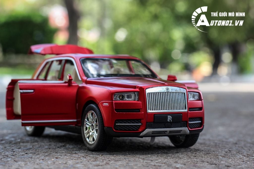 MÔ HÌNH XE Ô TÔ ROLLS ROYCE CULLINAN RED 1:24 CHEZHI