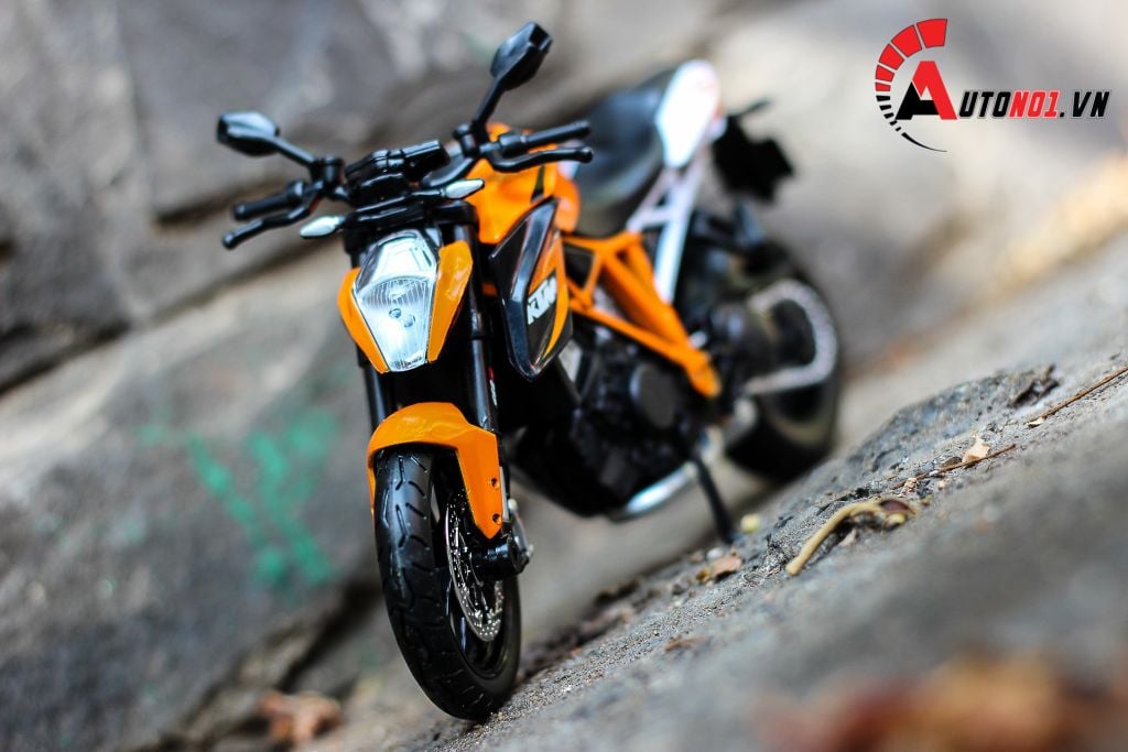 MÔ HÌNH XE KTM 1290 SUPER DUKE R ORANGE 1:12 MAISTO 5033