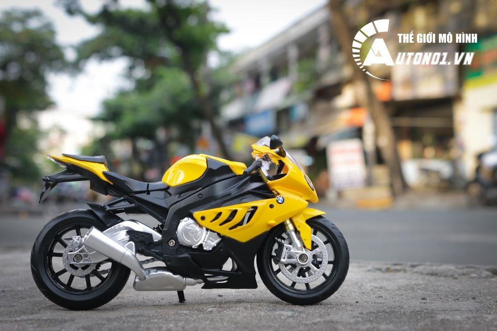 MÔ HÌNH BMW S1000RR 2019 YELLOW 1:12 MSZ 7222