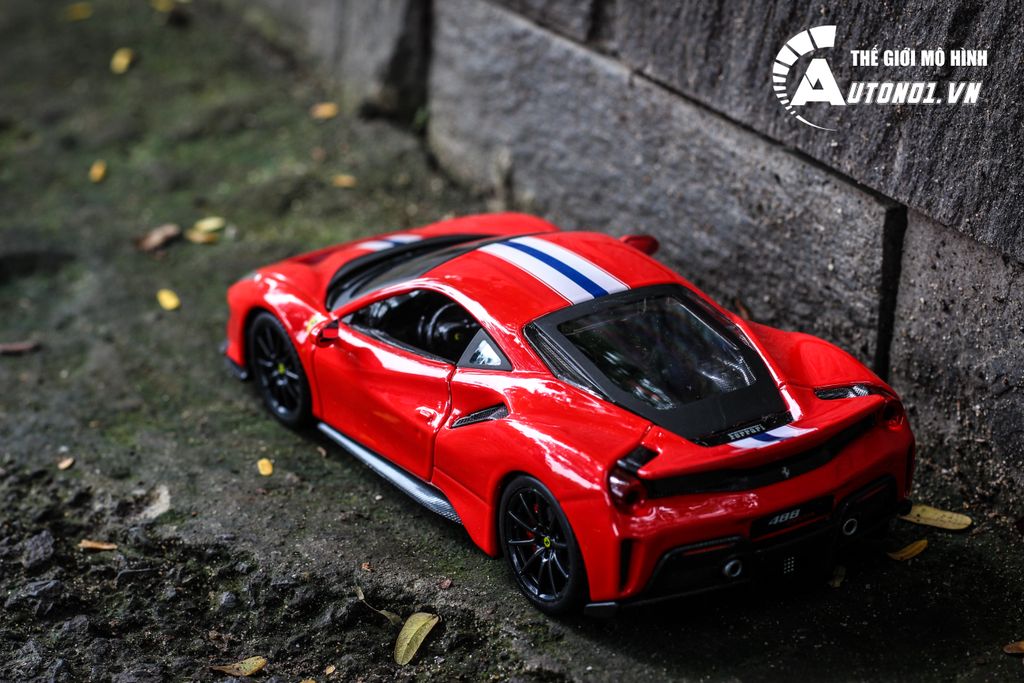 MÔ HÌNH XE FERRARI 488 PISTA RED 1:24 BBURAGO