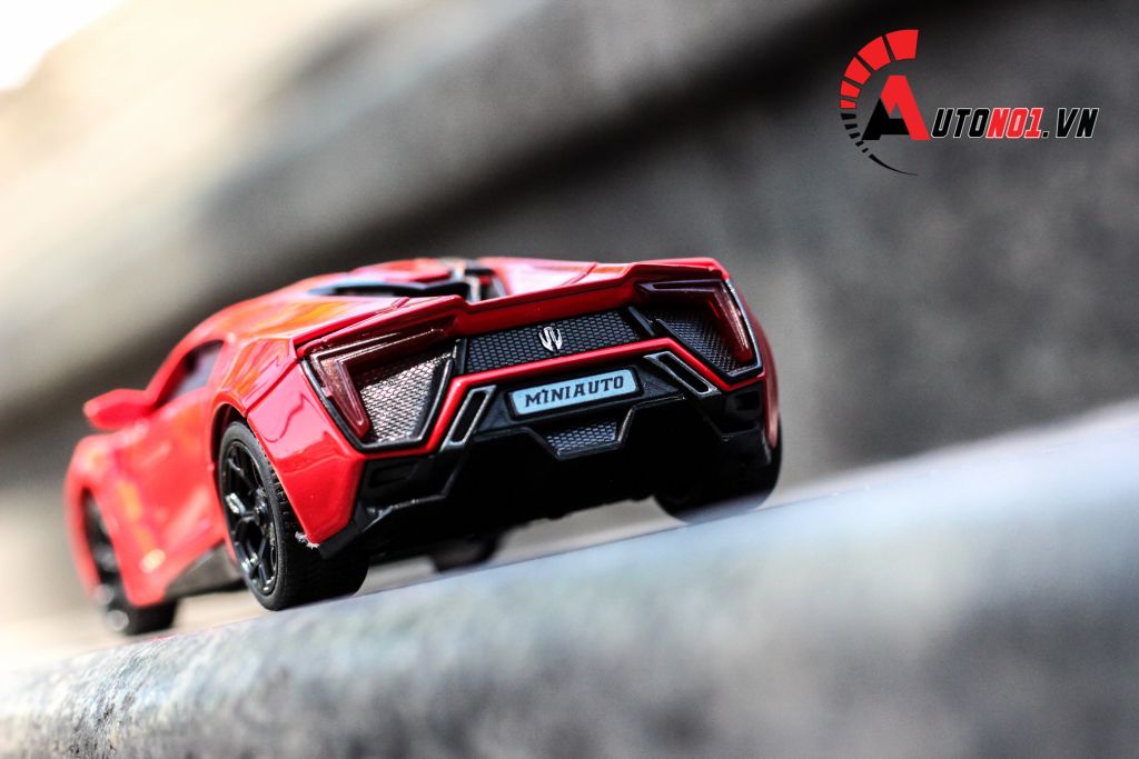 MÔ HÌNH XE LYKAN HYPERSPORT FAST AND FURIOUS 7 RED 1:32 KHÔNG HỘP MINI AUTO