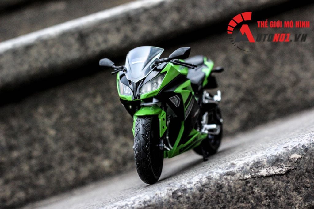 MÔ HÌNH KAWASAKI NINJA 300 GREEN 1:12 AUTOMAXX CÓ HỘP 5796