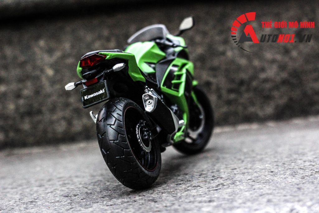 MÔ HÌNH KAWASAKI NINJA 300 GREEN 1:12 AUTOMAXX CÓ HỘP 5796