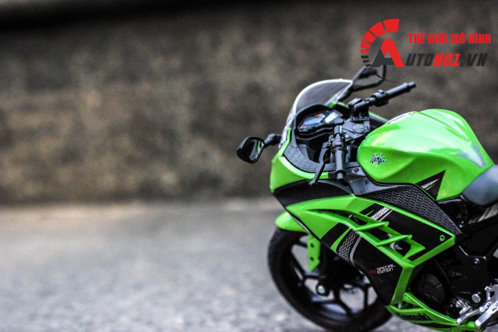MÔ HÌNH KAWASAKI NINJA 300 GREEN 1:12 AUTOMAXX CÓ HỘP 5796