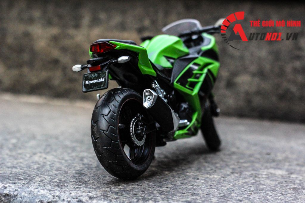 MÔ HÌNH KAWASAKI NINJA 300 GREEN 1:12 AUTOMAXX CÓ HỘP 5796