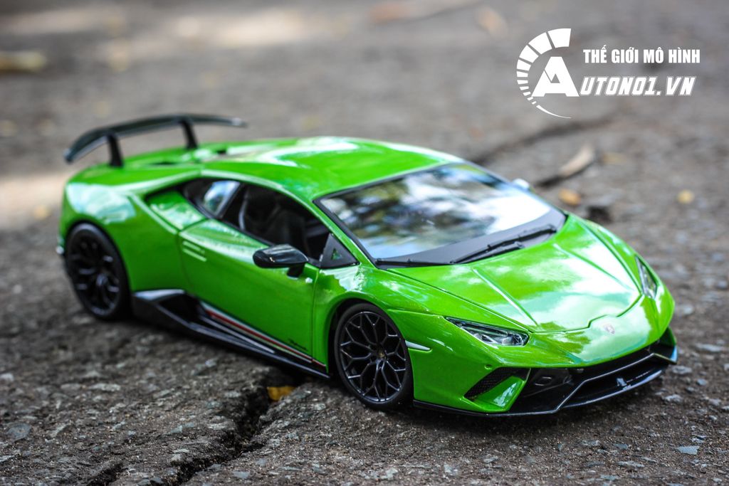 MÔ HÌNH XE LAMBORGHINI HURACAN PERFORMANCE GREEN 1:18 MAISTO 6014