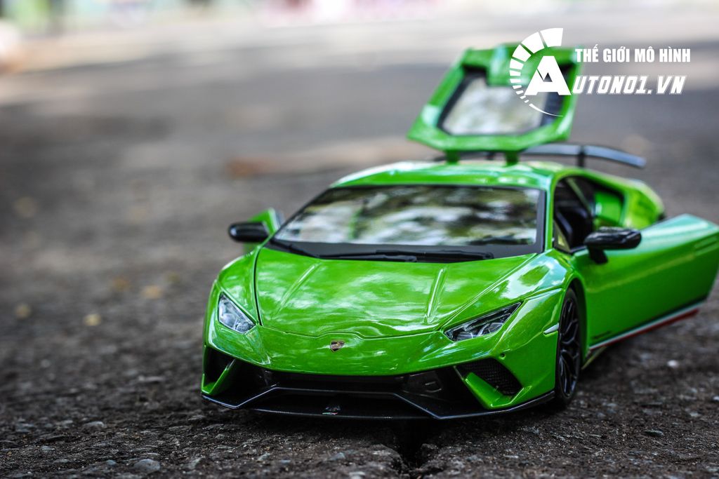 MÔ HÌNH XE LAMBORGHINI HURACAN PERFORMANCE GREEN 1:18 MAISTO 6014