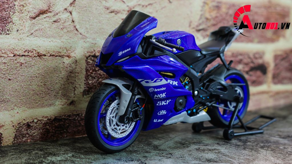 MÔ HÌNH XE YAMAHA R6 BLUE ĐỘ PÔ SC AUTONO1 D159