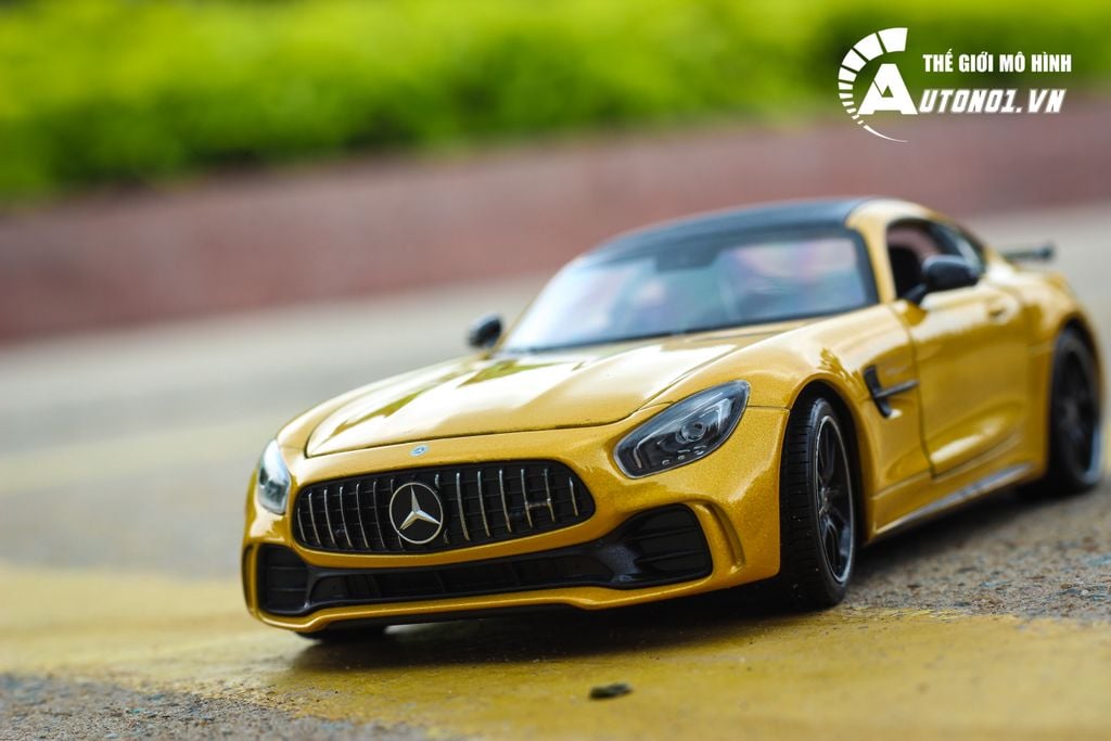 MÔ HÌNH MERCEDES BENZ AMG GT R YELLOW 1:24 WELLY 5372