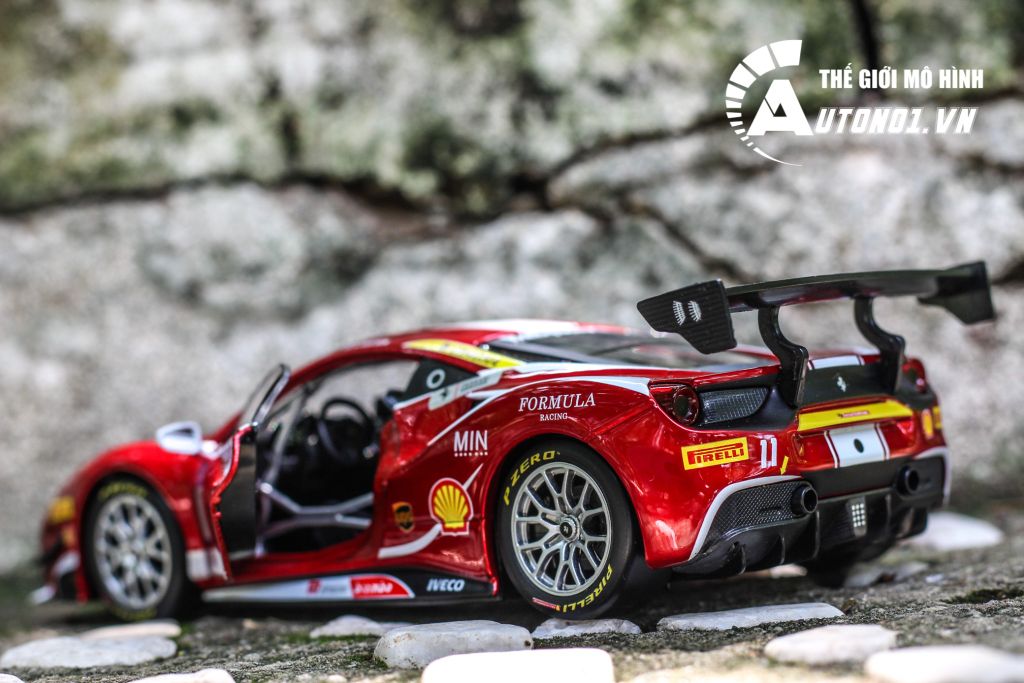 MÔ HÌNH XE FERRARI 488 CHALLENGE 2017 RED 1:24 BBURAGO 6843