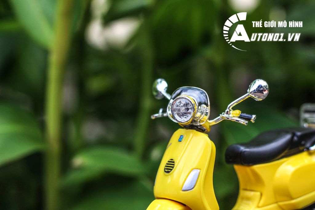 MÔ HÌNH XE VESPA LXV 2013 YELLOW 1:18 MAISTO 6840