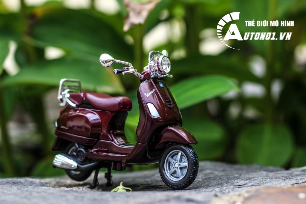 MÔ HÌNH XE VESPA LXV 2013 BROWN 1:18 MAISTO 6841