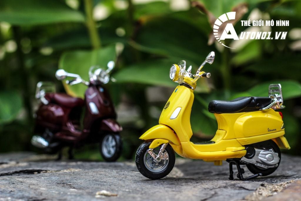 MÔ HÌNH XE VESPA LXV 2013 BROWN 1:18 MAISTO 6841