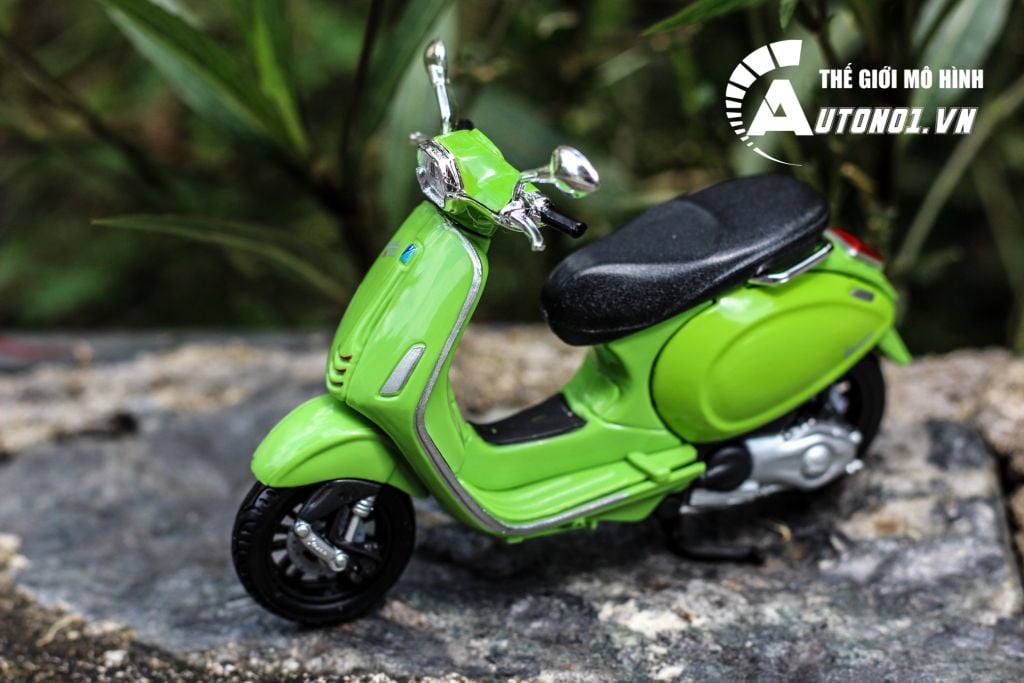 MÔ HÌNH XE VESPA SPRINT 150 ABS 2017 GREEN 1:18 MAISTO 6842