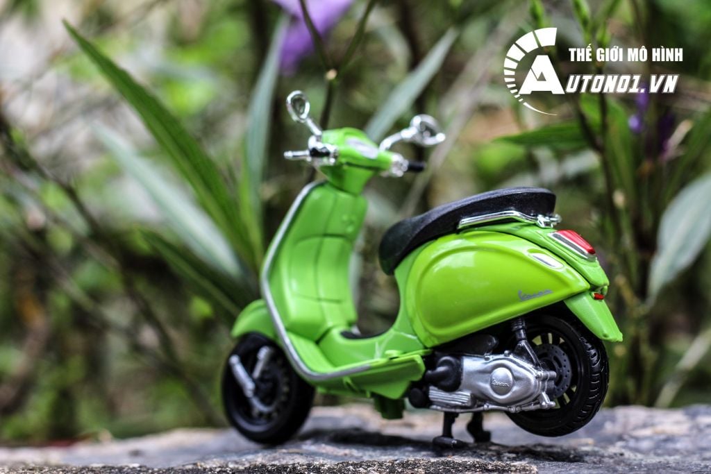 MÔ HÌNH XE VESPA SPRINT 150 ABS 2017 GREEN 1:18 MAISTO 6842