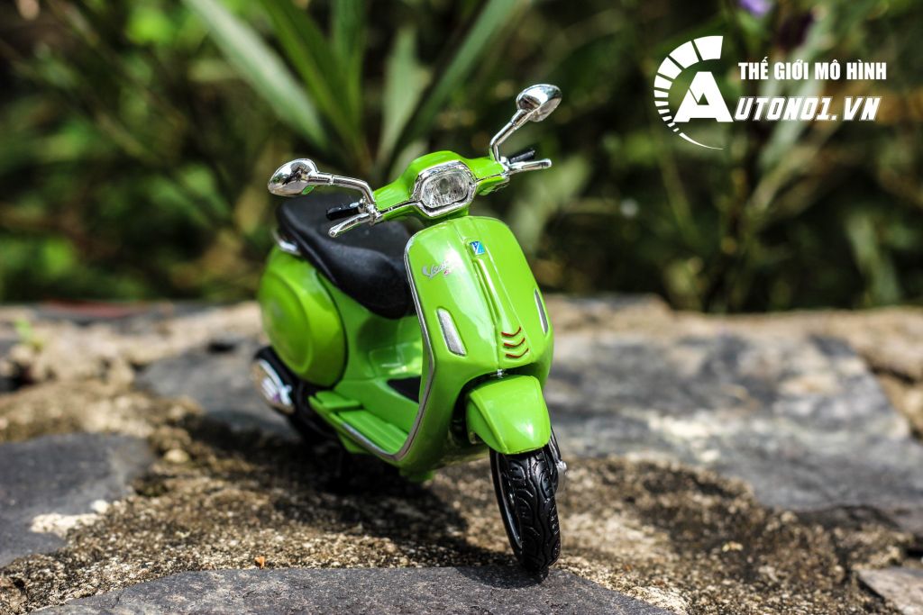 MÔ HÌNH XE VESPA SPRINT 150 ABS 2017 GREEN 1:18 MAISTO 6842