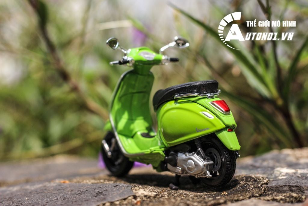 MÔ HÌNH XE VESPA SPRINT 150 ABS 2017 GREEN 1:18 MAISTO 6842