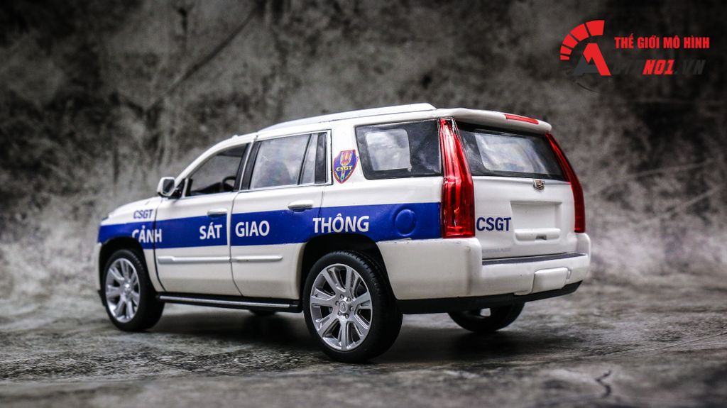MÔ HÌNH XE CADILLAC ESCALADE ĐỘ CSGT AUTONO1 1:24 D001