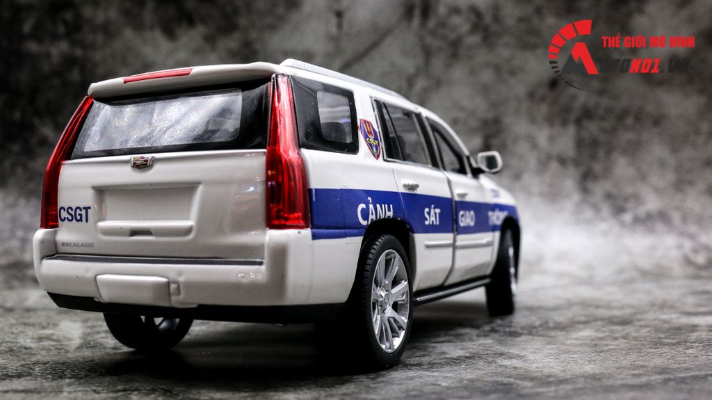 MÔ HÌNH XE CADILLAC ESCALADE ĐỘ CSGT AUTONO1 1:24 D001