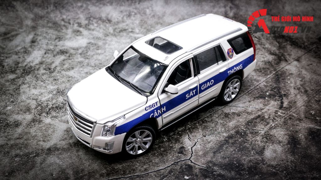 MÔ HÌNH XE CADILLAC ESCALADE ĐỘ CSGT AUTONO1 1:24 D001