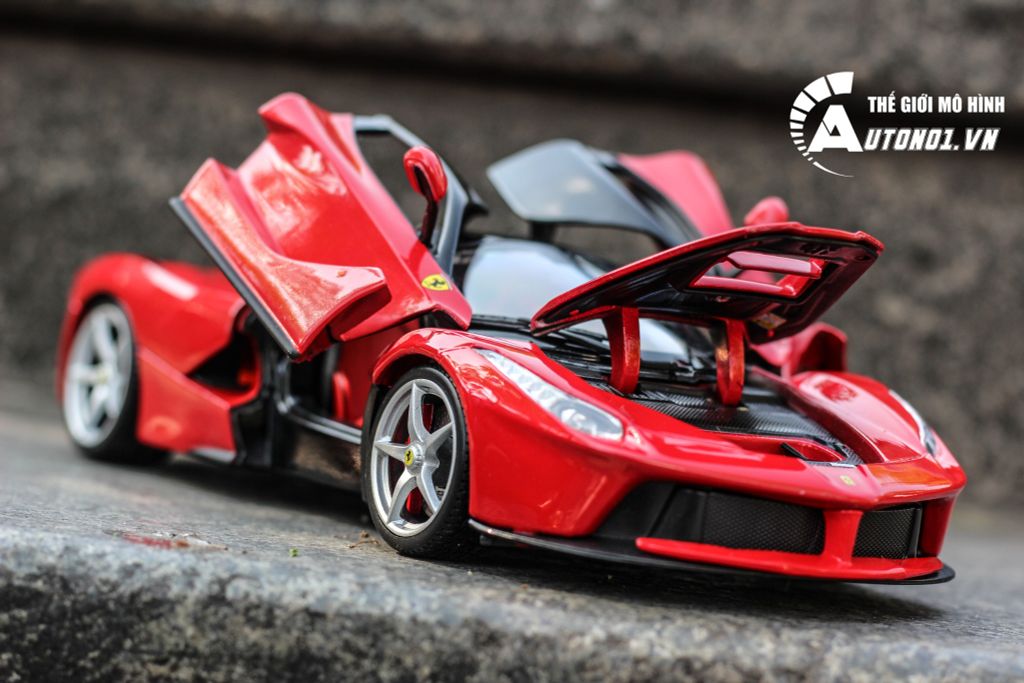 MÔ HÌNH XE FERRARI LAFERRARI RED SIGNATURE 1:18 BBURAGO 2139