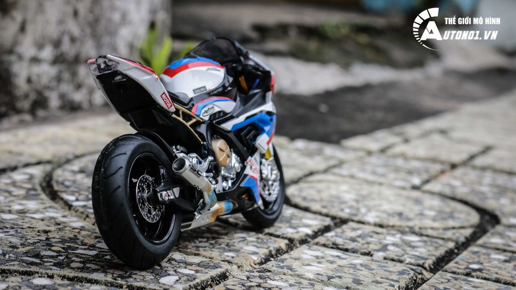 MÔ HÌNH BMW S1000RR CUSTOM TRICOLOR VERSION 1:12 D115