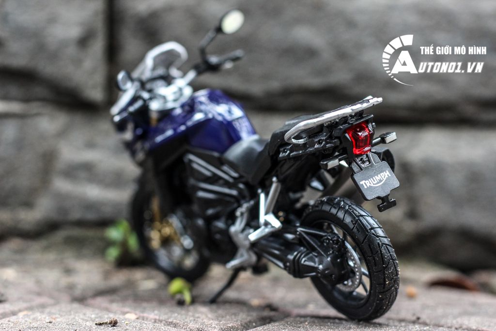 MÔ HÌNH XE MÔ TÔ TRIUMPH TIGER EXPLORER 1:18 WELLY 5457