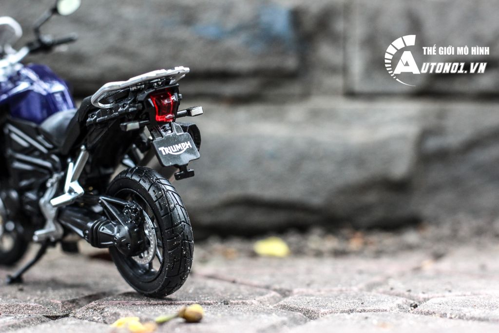 MÔ HÌNH XE MÔ TÔ TRIUMPH TIGER EXPLORER 1:18 WELLY 5457