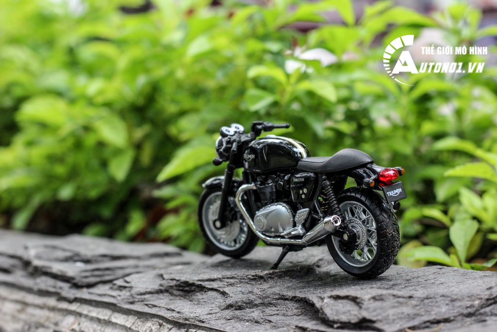 MÔ HÌNH XE MÔ TÔ TRIUMPH THRUXTON 1200 1:18 WELLY 5454