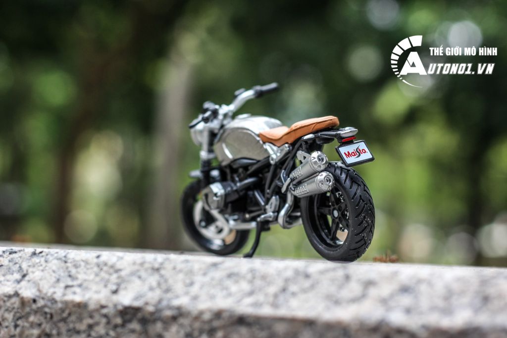 MÔ HÌNH MÔ TÔ BMW R NINE T SCRAMBLER 1:18 MAISTO 6369