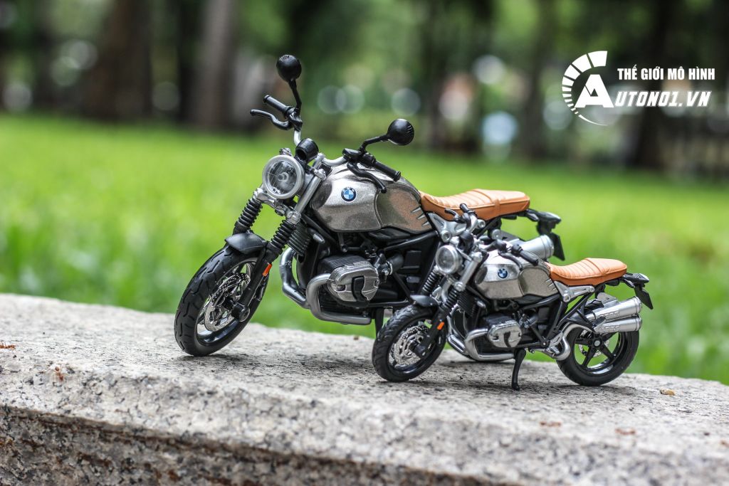 MÔ HÌNH MÔ TÔ BMW R NINE T SCRAMBLER 1:18 MAISTO 6369