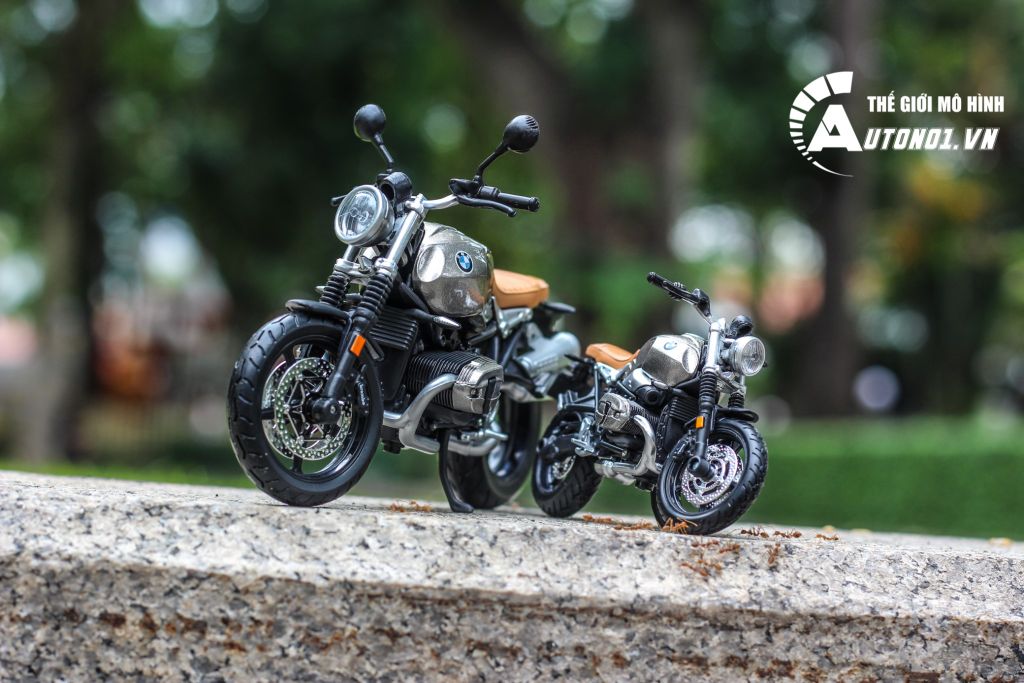 MÔ HÌNH MÔ TÔ BMW R NINE T SCRAMBLER 1:18 MAISTO 6369