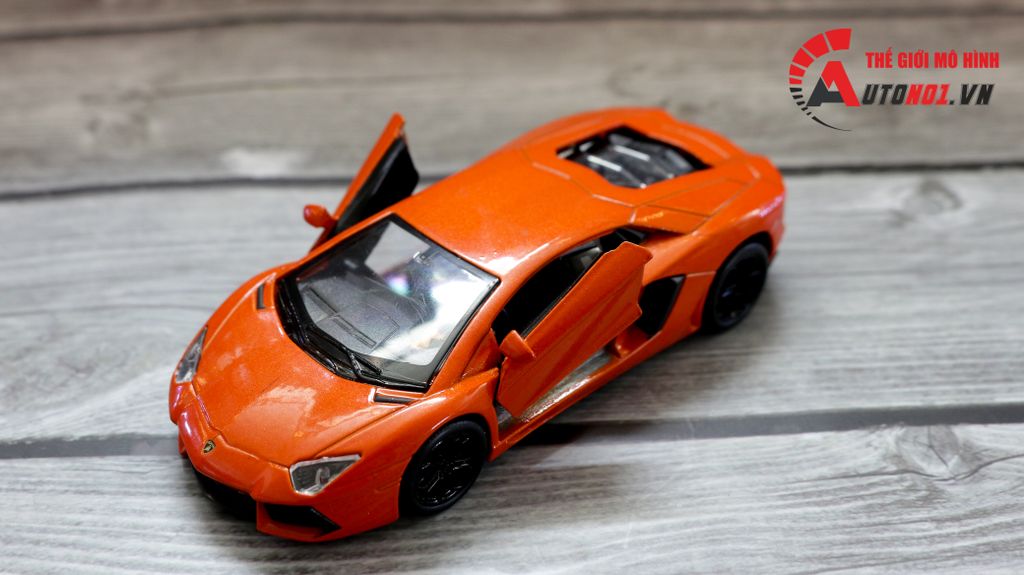 MÔ HÌNH LAMBORGHINI AVENTADOR 700-4 ORANGE 1:36 WELLY 4739