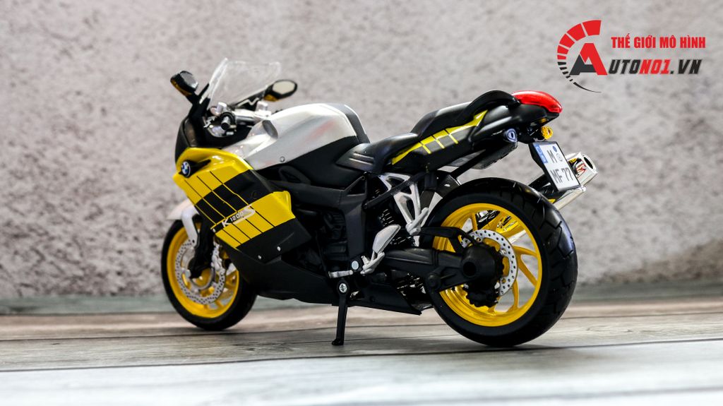 MÔ HÌNH XE BMW K1200S YELLOW 1:12 JOYCITY 7509