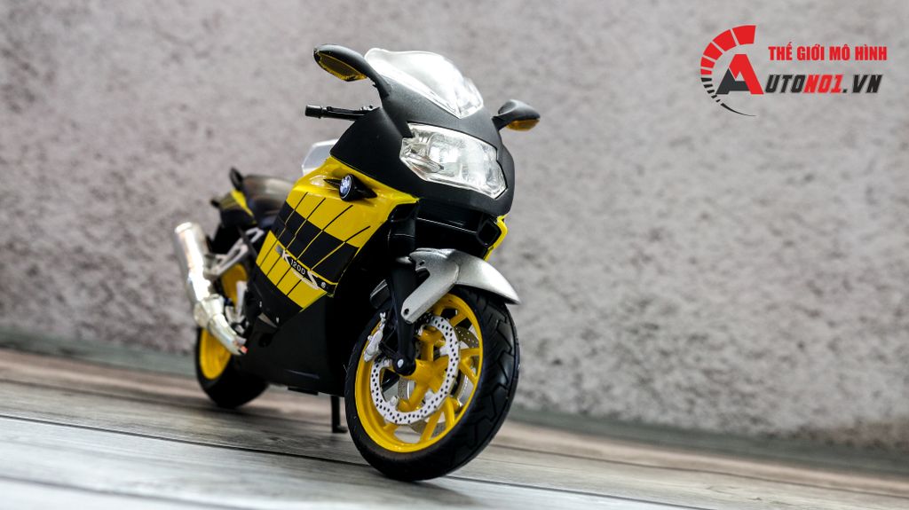 MÔ HÌNH XE BMW K1200S YELLOW 1:12 JOYCITY 7509