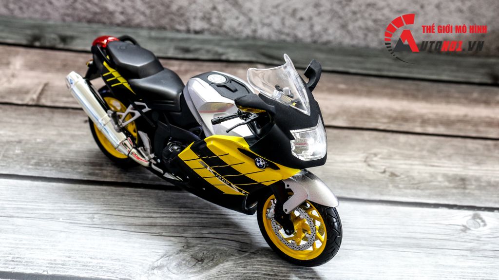 MÔ HÌNH XE BMW K1200S YELLOW 1:12 JOYCITY 7509