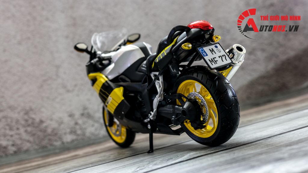 MÔ HÌNH XE BMW K1200S YELLOW 1:12 JOYCITY 7509