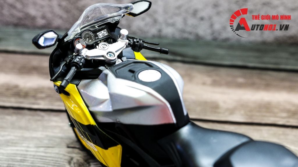 MÔ HÌNH XE BMW K1200S YELLOW 1:12 JOYCITY 7509