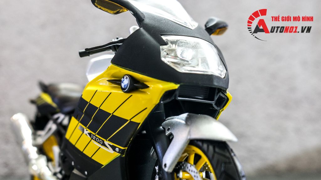 MÔ HÌNH XE BMW K1200S YELLOW 1:12 JOYCITY 7509