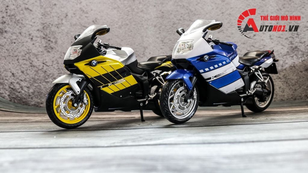 MÔ HÌNH XE BMW K1200S YELLOW 1:12 JOYCITY 7509