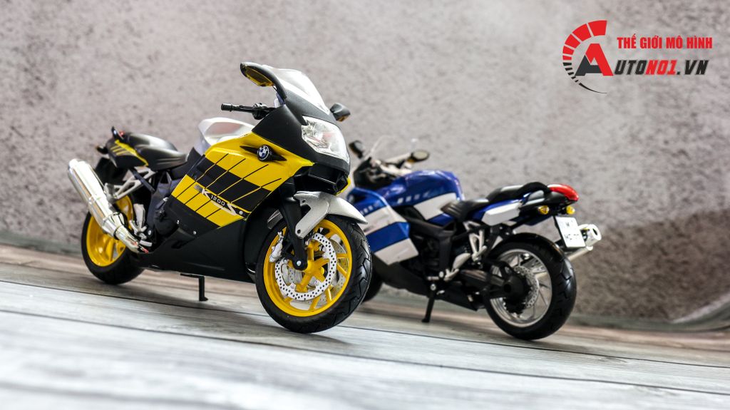 MÔ HÌNH XE BMW K1200S YELLOW 1:12 JOYCITY 7509