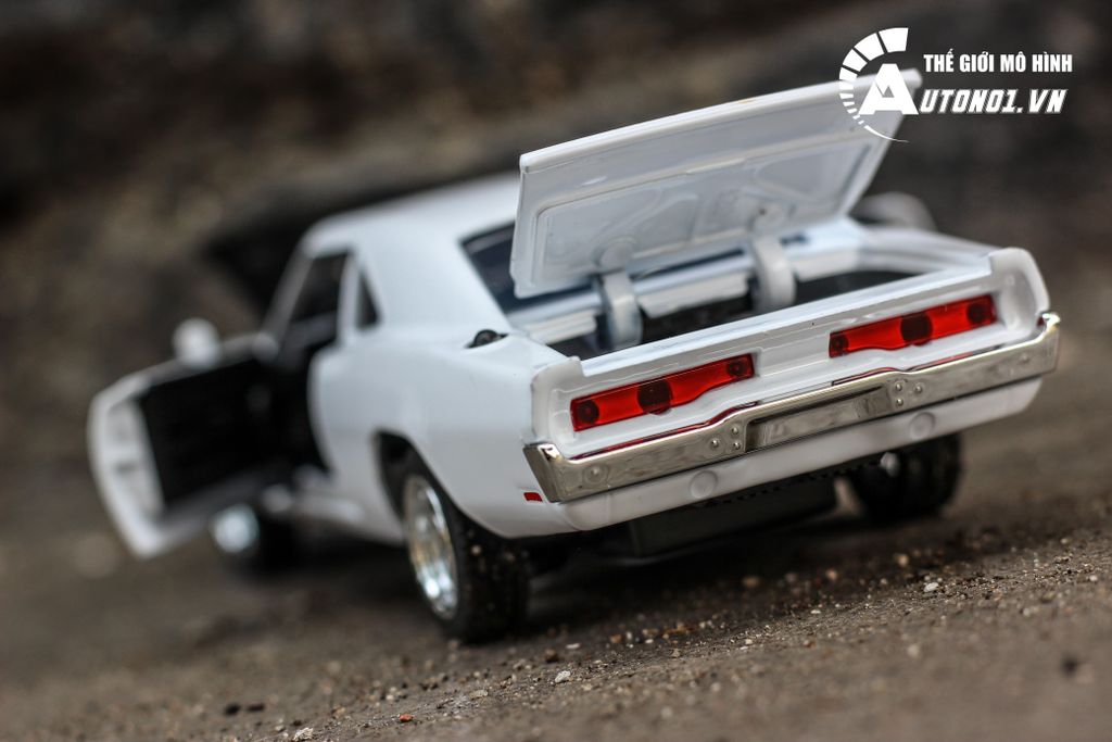 MÔ HÌNH XE DODGE CHALLENGER 1970 FAST AND FURIOUS WHITE 1:32 KHÔNG HỘP MINI AUTO 1463