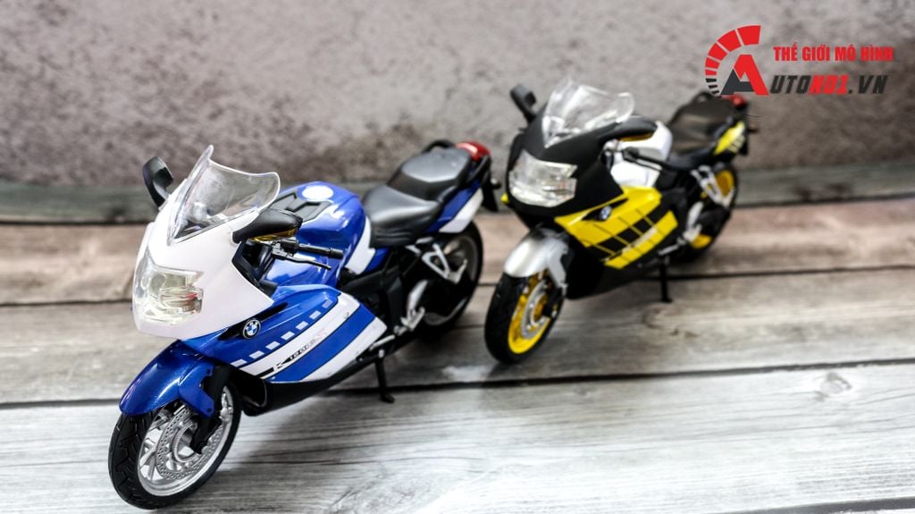 MÔ HÌNH XE BMW K1200S YELLOW 1:12 JOYCITY 7509