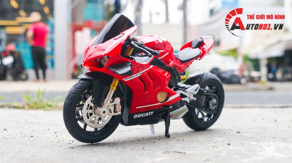 Mô hình xe độ Ducati Superleggera V4 độ nồi khô tỉ Lệ 1:12 Autono1 D222M
