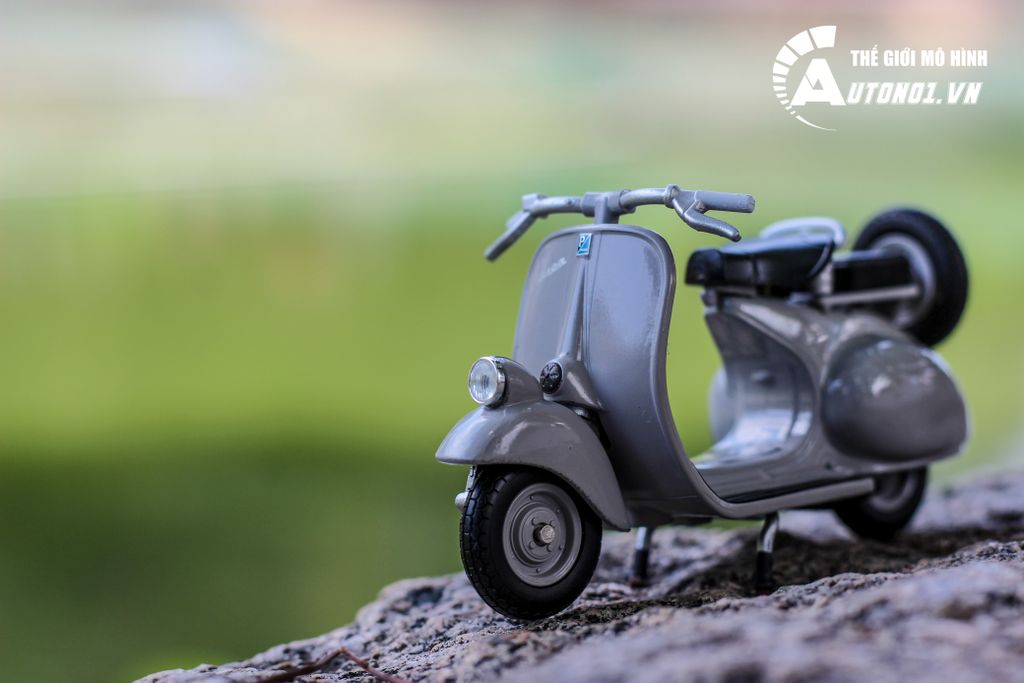 MÔ HÌNH XE VESPA 125CC 1953 GREY 1:18 WELLY 5724