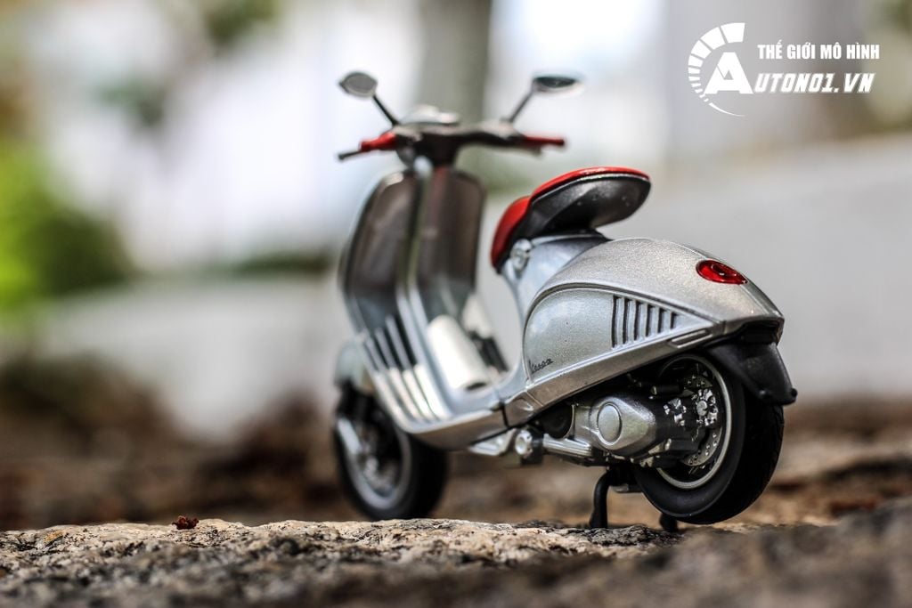 MÔ HÌNH XE VESPA 946 2014 SILVER 1:18 WELLY 5722