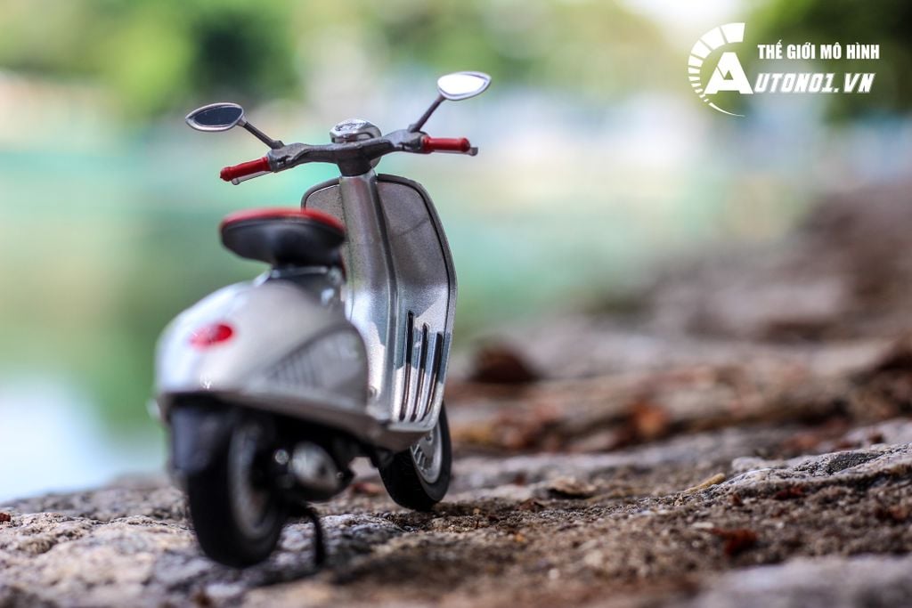 MÔ HÌNH XE VESPA 946 2014 SILVER 1:18 WELLY 5722