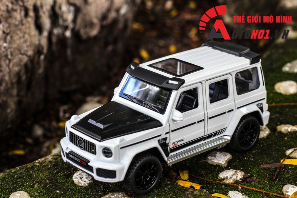 MÔ HÌNH XE MERCEDES-BRABUS G700 WHITE 1:32 DOUBLE HORSES 3680