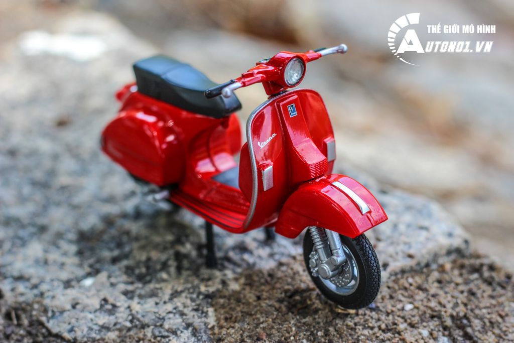 MÔ HÌNH XE VESPA PX 2016 RED 1:18 WELLY 6374