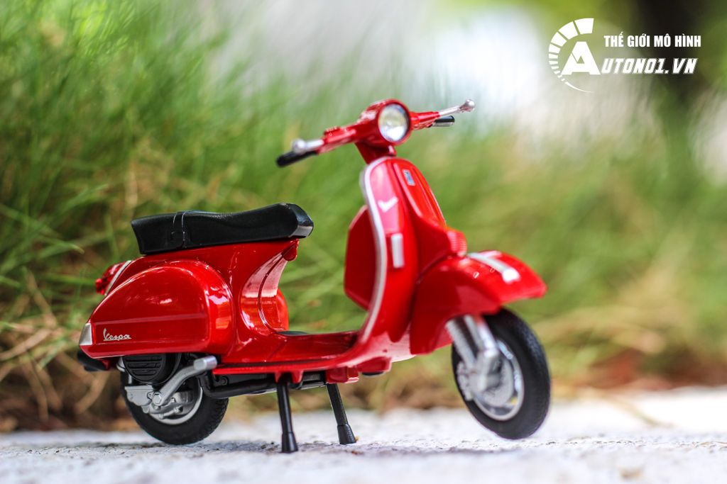 MÔ HÌNH XE VESPA PX 2016 RED 1:18 WELLY 6374